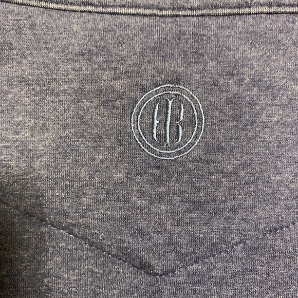 HOLDERNESS & BOURNE Men Golf Tailored Fit Quarter Zip Cotton Blend Vest Blue XL - Picture 7 of 13